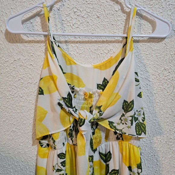 She + Sky Womens Lemon Print Sundress Large - Picture 4 of 5